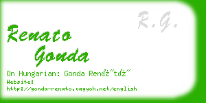 renato gonda business card